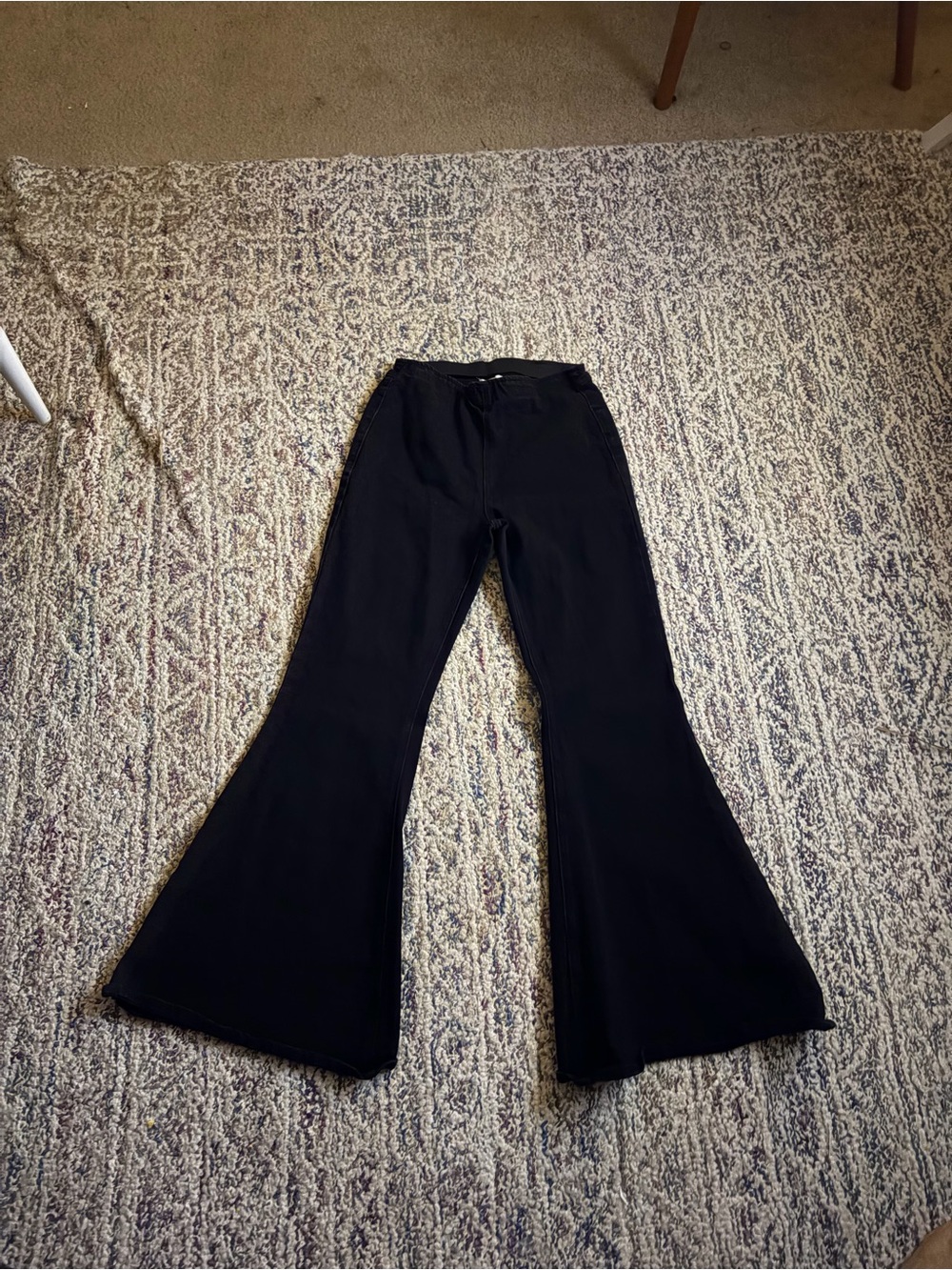 Forever 21 Black Flare Wide-Leg Jeans